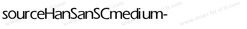 sourceHanSanSC medium字体转换